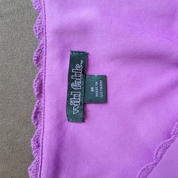 Wild Fable Medium | Purple | Flutter Sleeve Top - Picture 6 of 7